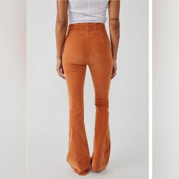 Free People We The Free Jayde Cord Flare/Cognac - Picture 4 of 16